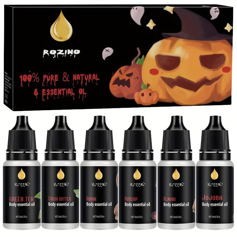 6pcs Halloween Hair Essential Set With Green Tea Cocoa Butter Nuts