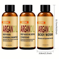Argan Wash & Body Care Set: Deep Cleaning & Moisturizing
