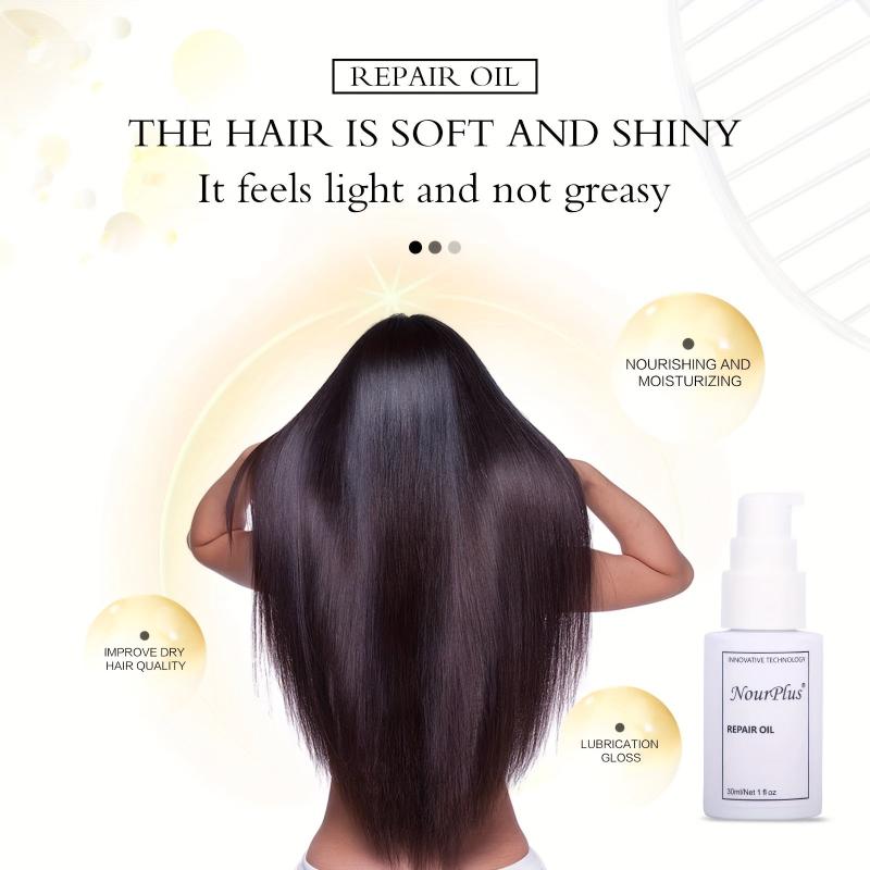 Hair Care Kit with Repair Lotion and Nourishing Essential - Holiday Gift