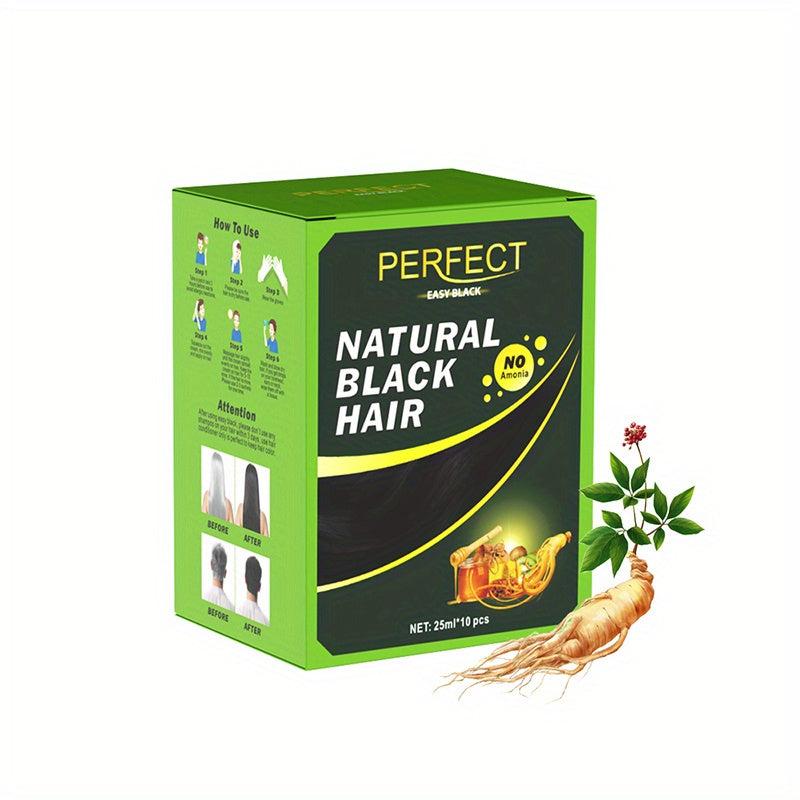 10pcs Quick Hair Dye Shampoo Foam Plant Hair Dye Instant Foam Hair Dye