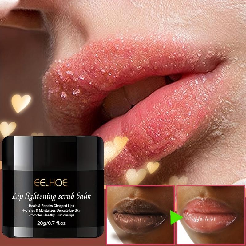 Lip Scrub Exfoliating Moisturizing Balm for Pink Lips Care