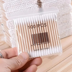 500pcs Disposable Cotton Swabs Double Tip For Ear Nose Clean