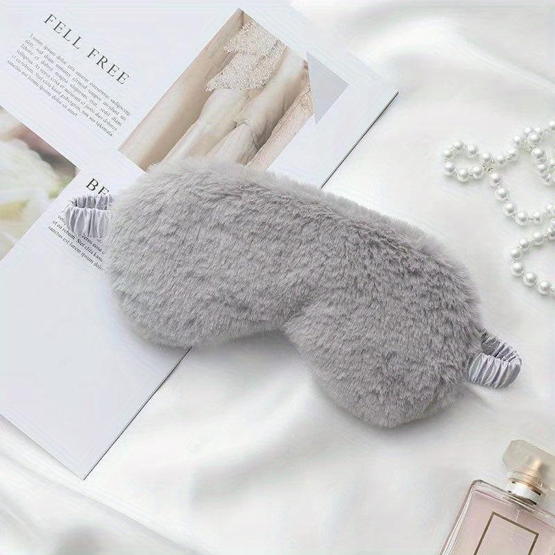 Plush Eye Mask Soft Skin-friendly Blackout Reduce Fatigue Daily Use