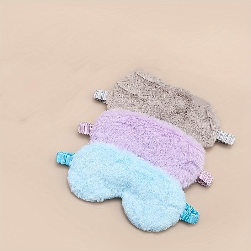 Plush Eye Mask Soft Skin-friendly Blackout Reduce Fatigue Daily Use