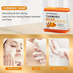 Turmeric Soap Bar for Face & Body - Reduces Acne & Dark Spots