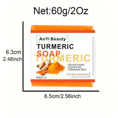 Turmeric Soap Bar for Face & Body - Reduces Acne & Dark Spots