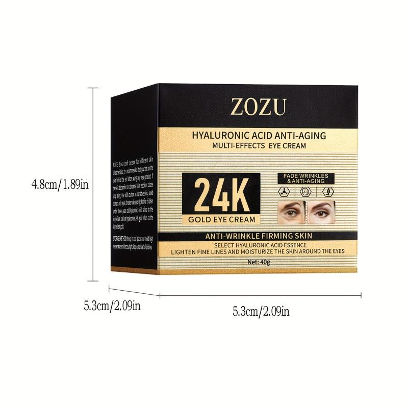 40g Golden Hyaluronic Acid Eye Cream for Moisturized Skin & Smooth Fine Lines