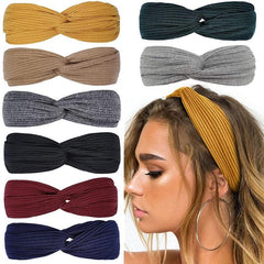 Fashionable Wide Turban Twist Hairband for Women - Comfortable and Stylish