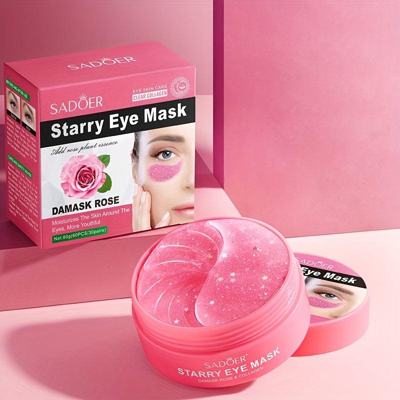 Rose Star Sky Eye Mask - Fade Dark Circles, Moisturize, Non Irritating