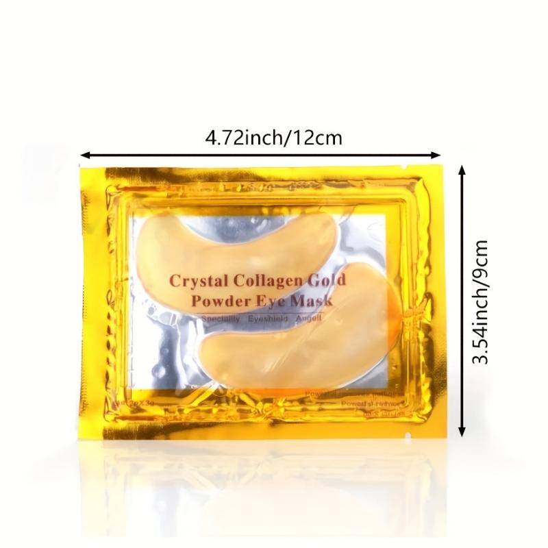 10pcs Hydrating Crystal Golden Eye Mask Reduce Dark Circles and Wrinkles