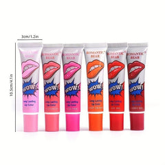 4PCS Peel Off Liquid Lipstick Set Waterproof Long Lasting Lip Gloss
