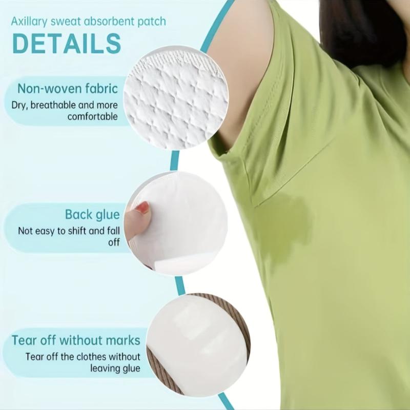 100pcs Underarm Sweat Absorbing Pads for Men and Women