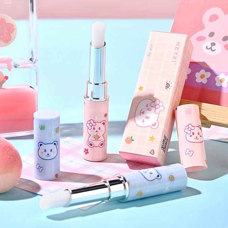 HEYXI Bear Lip Balm Clear Lip Stick Pack Lip Balm Moisturizing