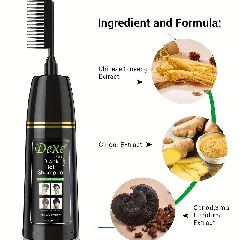 200ml Instant Hair Shampoo With Comb Semi permanent Hair Dye Shampoo