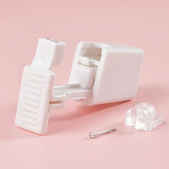 Portable Ear and Nose Piercing Kit with Studs and Tool