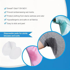 Disposable Sweat Pads - 10 Pack Underarm Pads