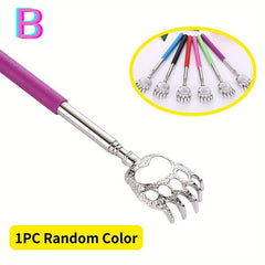 Retractable Back Massage Scraper Relaxation Relief Itch Stainless Steel Tools