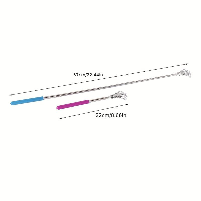 Retractable Back Massage Scraper Relaxation Relief Itch Stainless Steel Tools