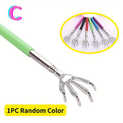 Retractable Back Massage Scraper Relaxation Relief Itch Stainless Steel Tools
