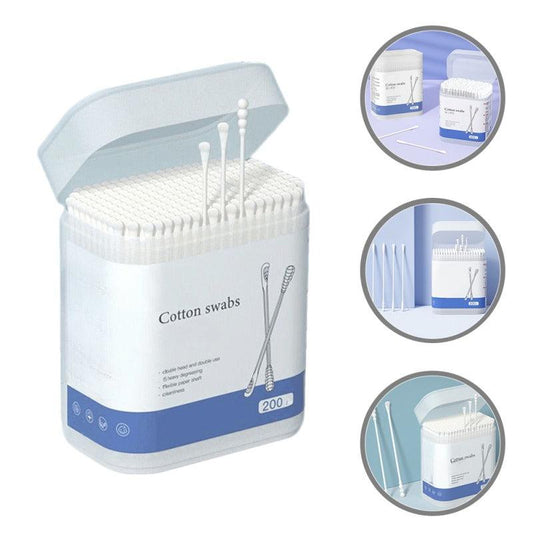 Ear Spoon Cotton Swabs, Spiral Tip - Beauty Tools for Makeup and Personal Care