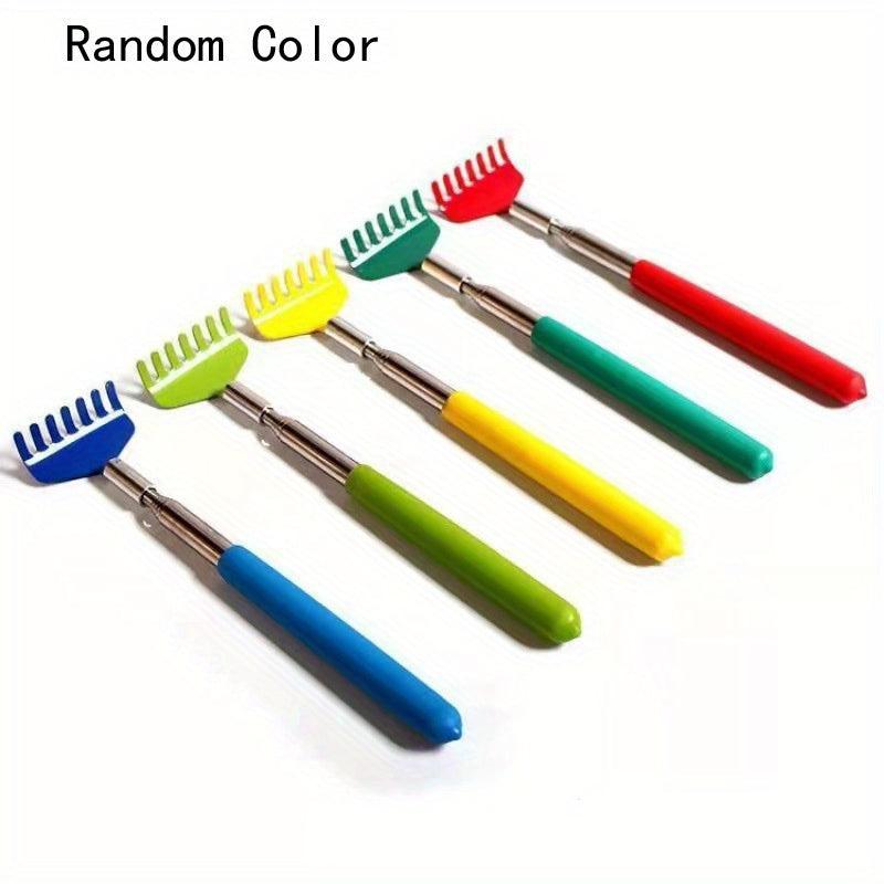 Telescoping Back Scratcher with Soft Rubber Handles - Portable Massager