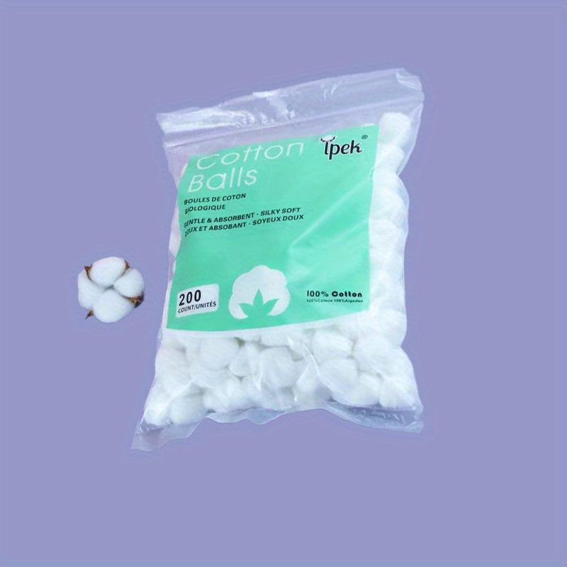 100pcs 100% Natural Cotton Balls Soft Absorbent Multipurpose Cotton Balls