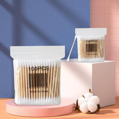 Double-ended Cotton Swabs for Cosmetic Use