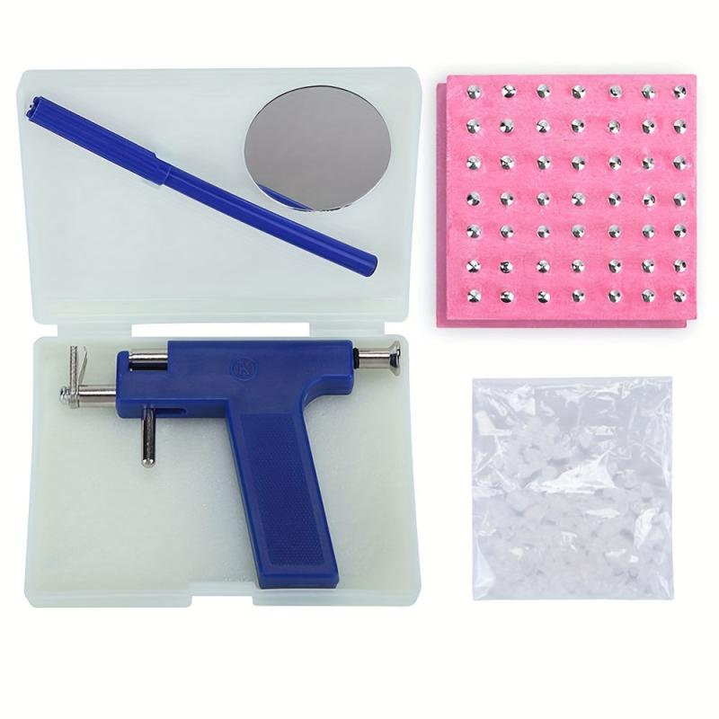 Ear Piercing Gun Tool Set 98pcs Ear Studs Steel Safety Pierce Tool
