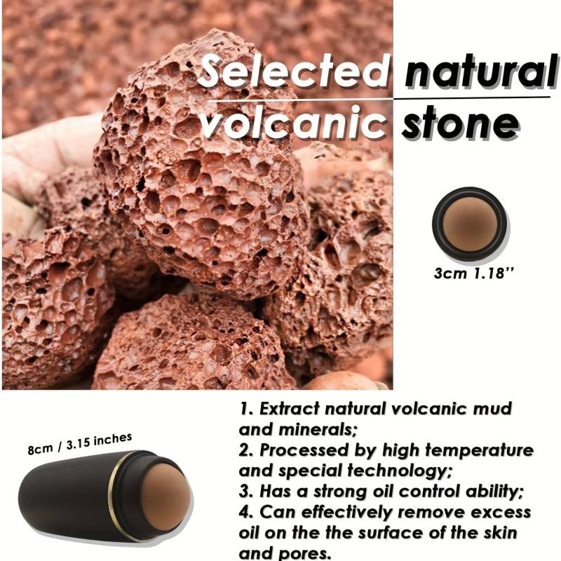 5pcs Portable Volcanic Roller for Oily Skin - Instantly Absorbs Excess Shine