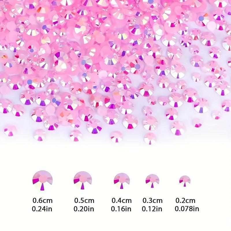 Flat Back Nail Art Rhinestones Crystal Gemstones DIY Nail Salon Multicolor