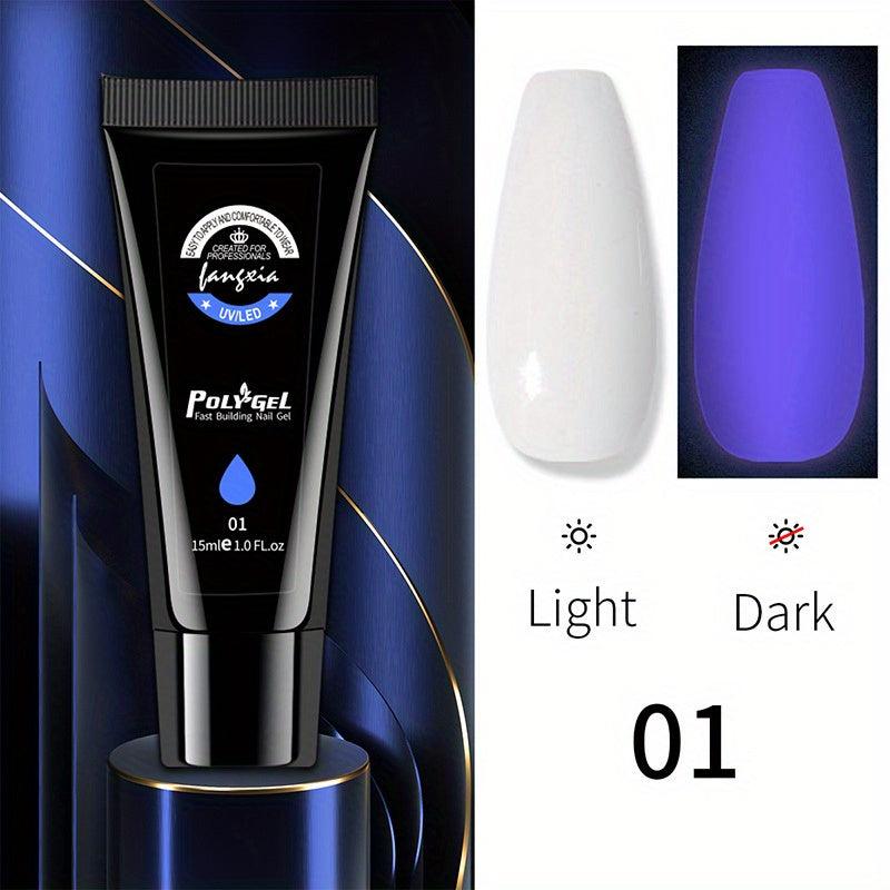 15ml Luminous Poly Extension Gel Glow In The Dark Nail Gel