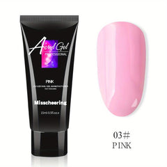 DIY Poly Nail Extension Gel for Beginners - Clear Pink and Colors