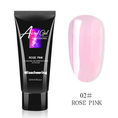 DIY Poly Nail Extension Gel for Beginners - Clear Pink and Colors