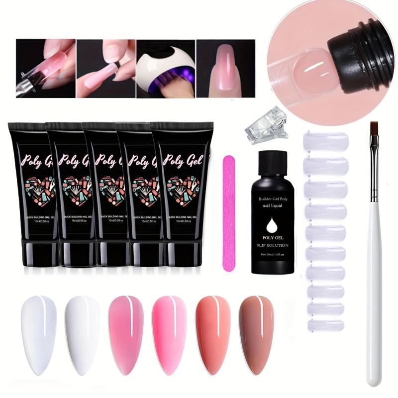 Poly Gel Nail Kit Starter Kit Builder Gel Nail Extension Kit