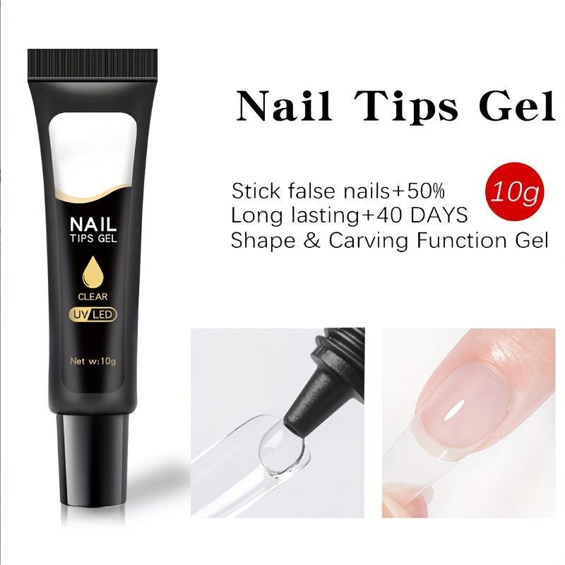 Nail Glue Gel For Acrylic Nails Tips - Home and Salon Manicure Tool 