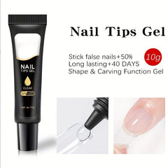 Nail Glue Gel For Acrylic Nails Tips - Home and Salon Manicure Tool 