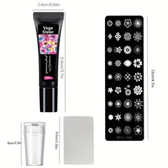 Pink Nail Art Stamping Gel 8ml - Soak Off Washable Uv Polish