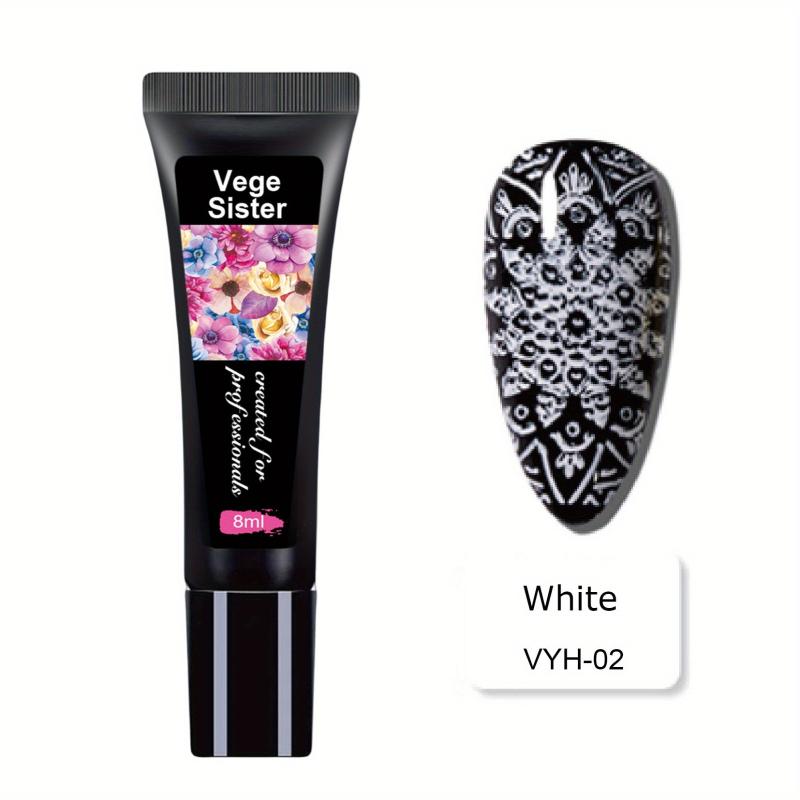 Pink Nail Art Stamping Gel 8ml - Soak Off Washable Uv Polish
