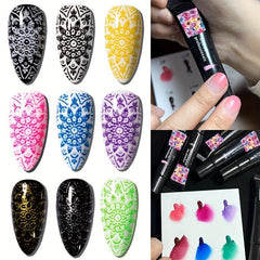 Pink Nail Art Stamping Gel 8ml - Soak Off Washable Uv Polish