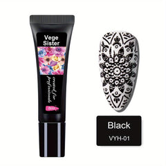 Pink Nail Art Stamping Gel 8ml - Soak Off Washable Uv Polish