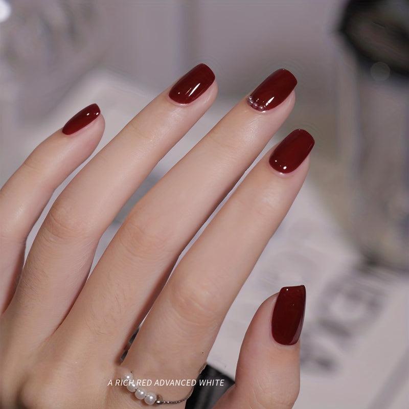 Wine Red Gel Nail Polish Collection