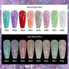 Colorful Glitter Nail Gel Polish - Nail Art Products