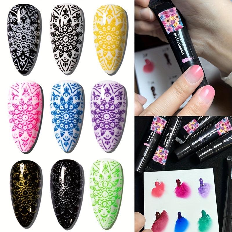 Stamping Gel Uv Nail Polish 8ml Soak Off Washable for Nail Art