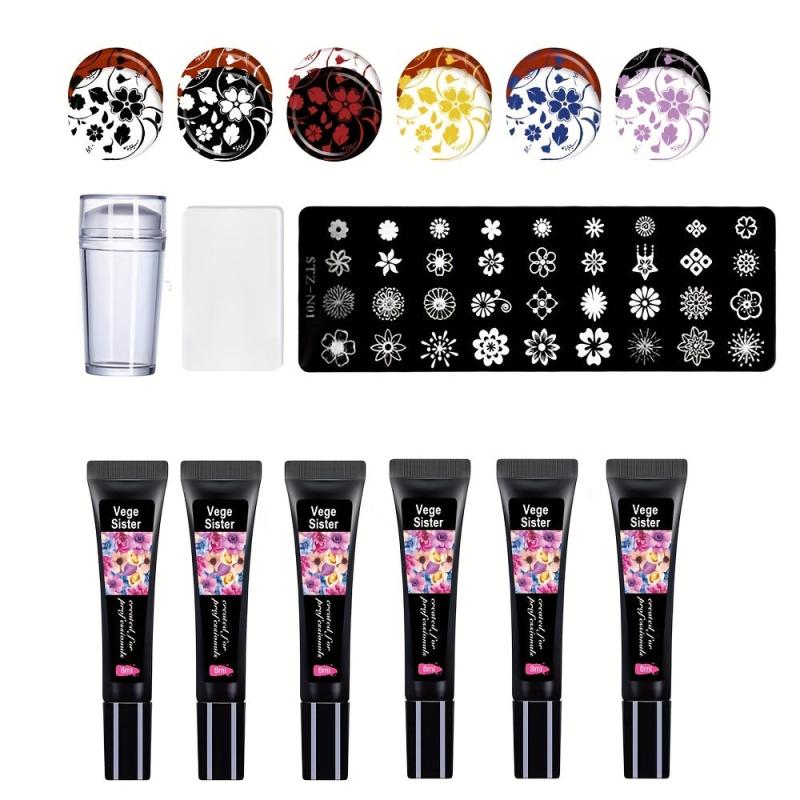 Stamping Gel Uv Nail Polish 8ml Soak Off Washable for Nail Art