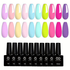 10 Colors Gel Polish Set Spring Summer Nail Gel Polish