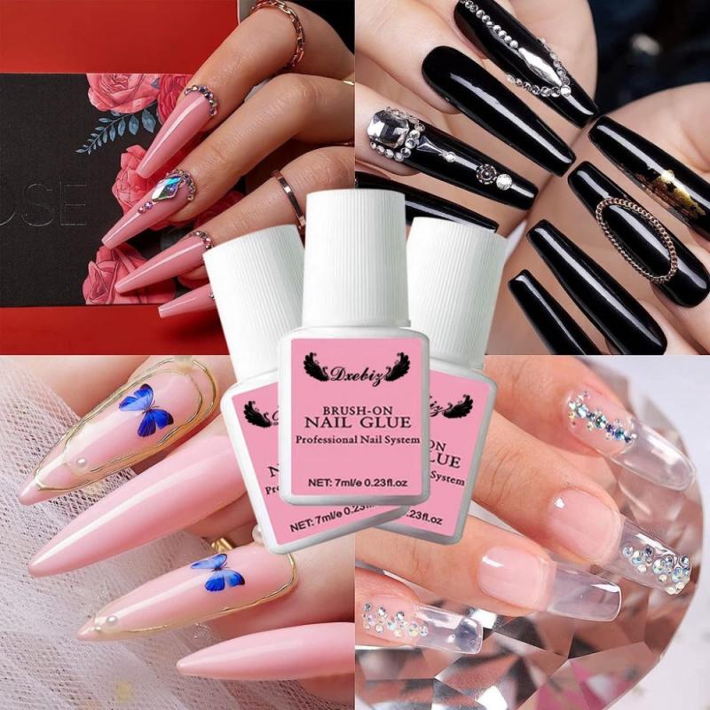 2PCS Professional Mini Nail Glue Set for False Nails Repair