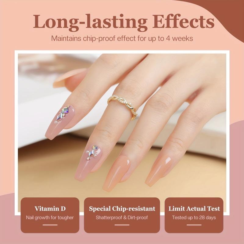 11 Pcs Neutral Dip Powder Nail Kit Base Top Coat
