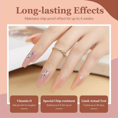 11 Pcs Neutral Dip Powder Nail Kit Base Top Coat