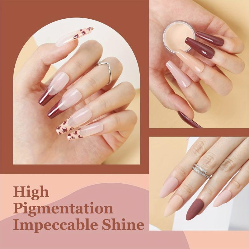 11 Pcs Neutral Dip Powder Nail Kit Base Top Coat