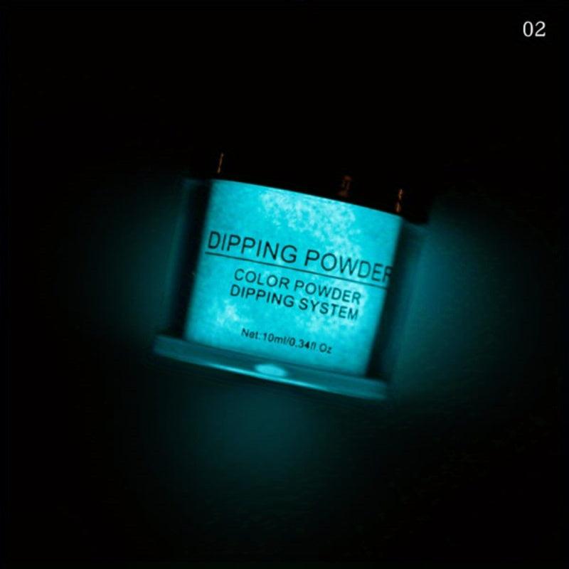 Glow in the Dark Dip Powder Set 6 Colors Neon Luminous Nail Dipping Kit